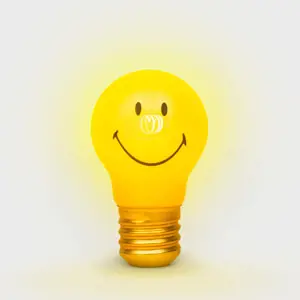 Suck UK Cordless Smiley Rechargeable Lightbulb
